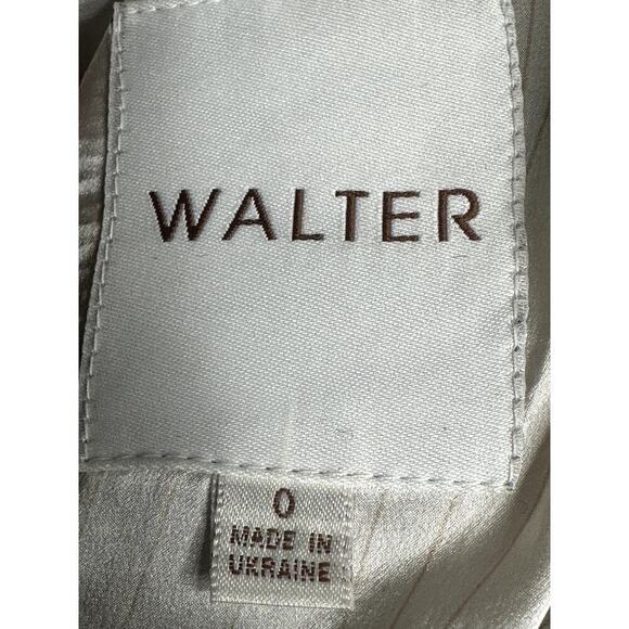 Walter Black Boucle Wool Mohair Blend W. Fur Rabbit Trim Jacket Blazer Size 0 - Picture 7 of 10